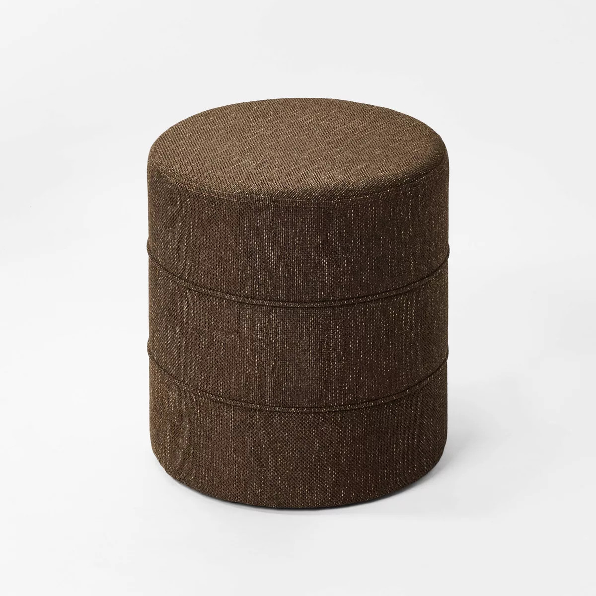 Catalina Round Ottoman Brown - Threshold™ designed with Studio McGee | Target