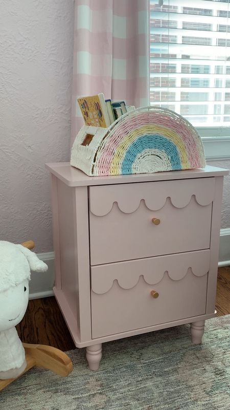 Amazon scallop dresser for my daughters big girl room 🩷

#LTKHome #LTKKids #LTKFindsUnder100