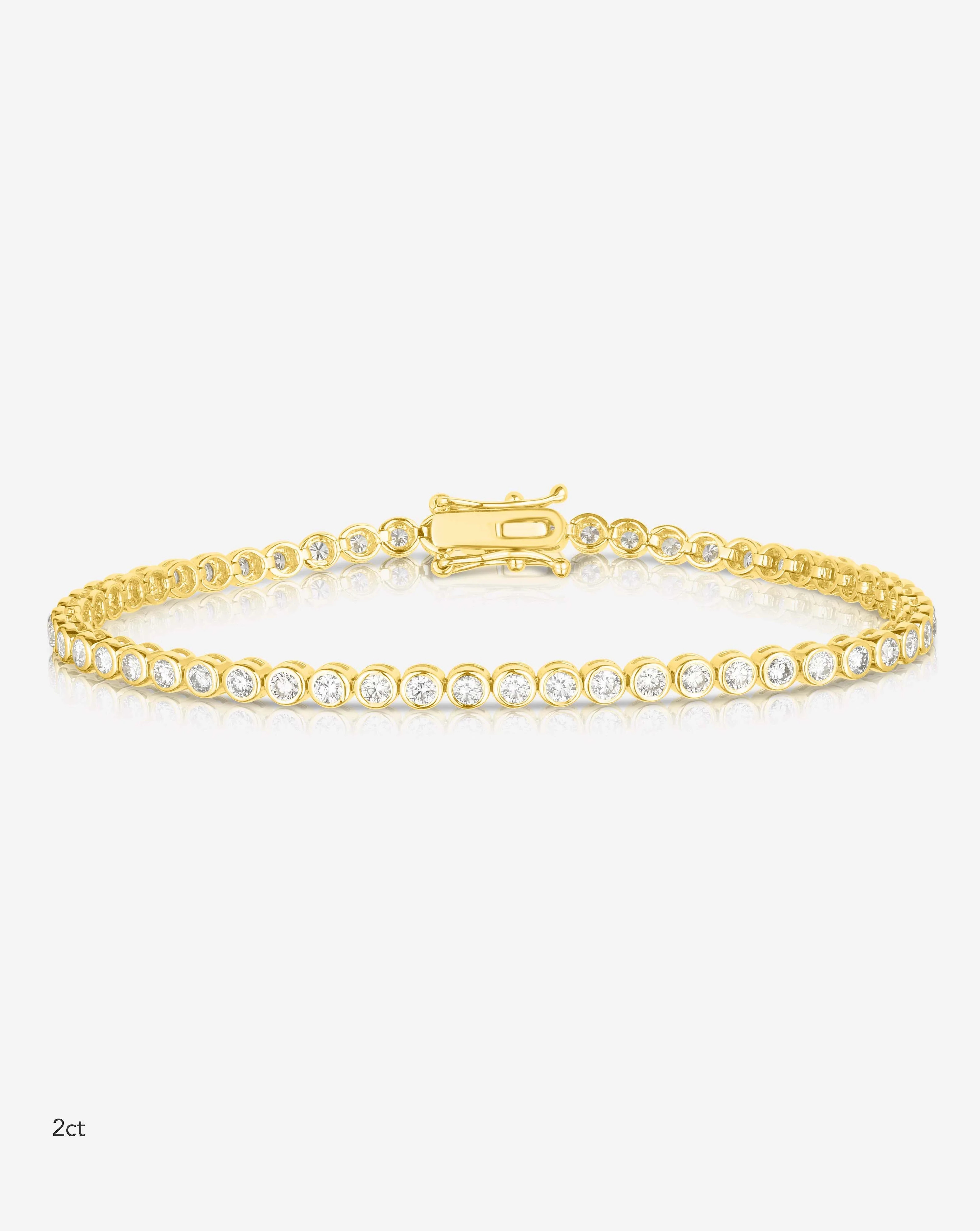 Bezel Classic Diamond Tennis Bracelet | Ring Concierge