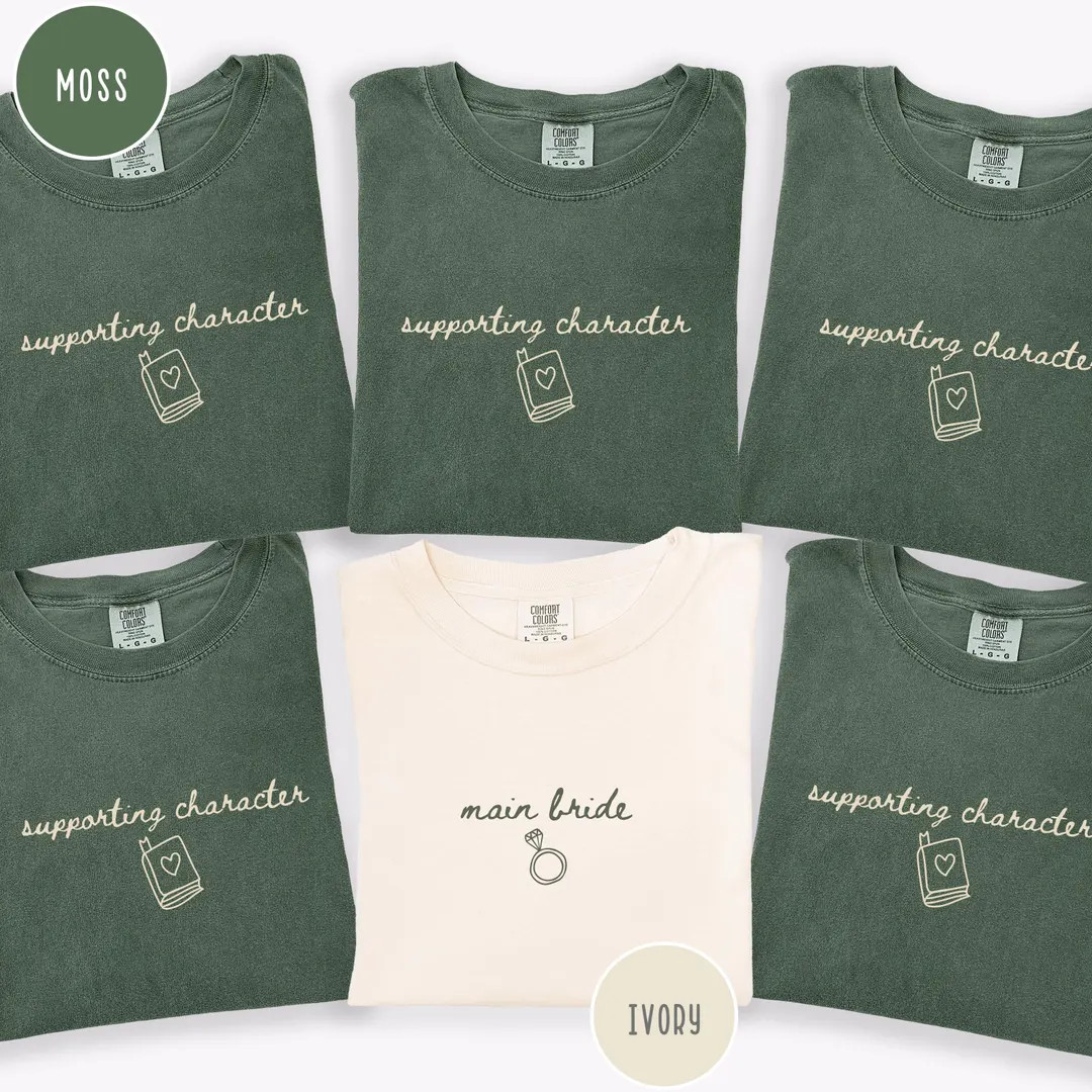 Book Lover Bachelorette Comfort Colors® Shirts, Bookish Bachelorette Party Shirts, Custom Girls ... | Etsy (US)