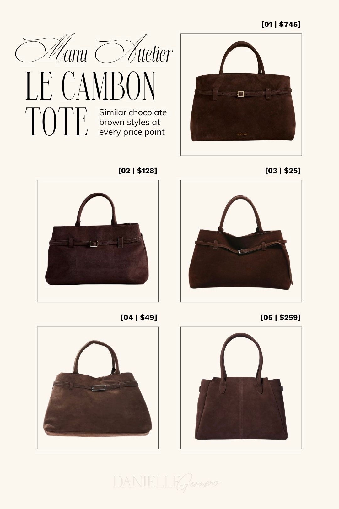 Save vs splurge 〰️ chocolate brown bags 🤎 fall bags, fall bag, designer inspired bags, designer inspired purses, suede bag, suede bags, manu atelier inspired 

#LTKItBag #LTKStyleTip #LTKTravel
