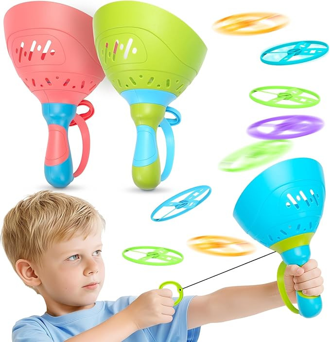 Outdoor Toys for Kids Ages 4-8, 3 Packs Flying Catching Game, Outside Manual Capture Chasing Toys... | Amazon (US)