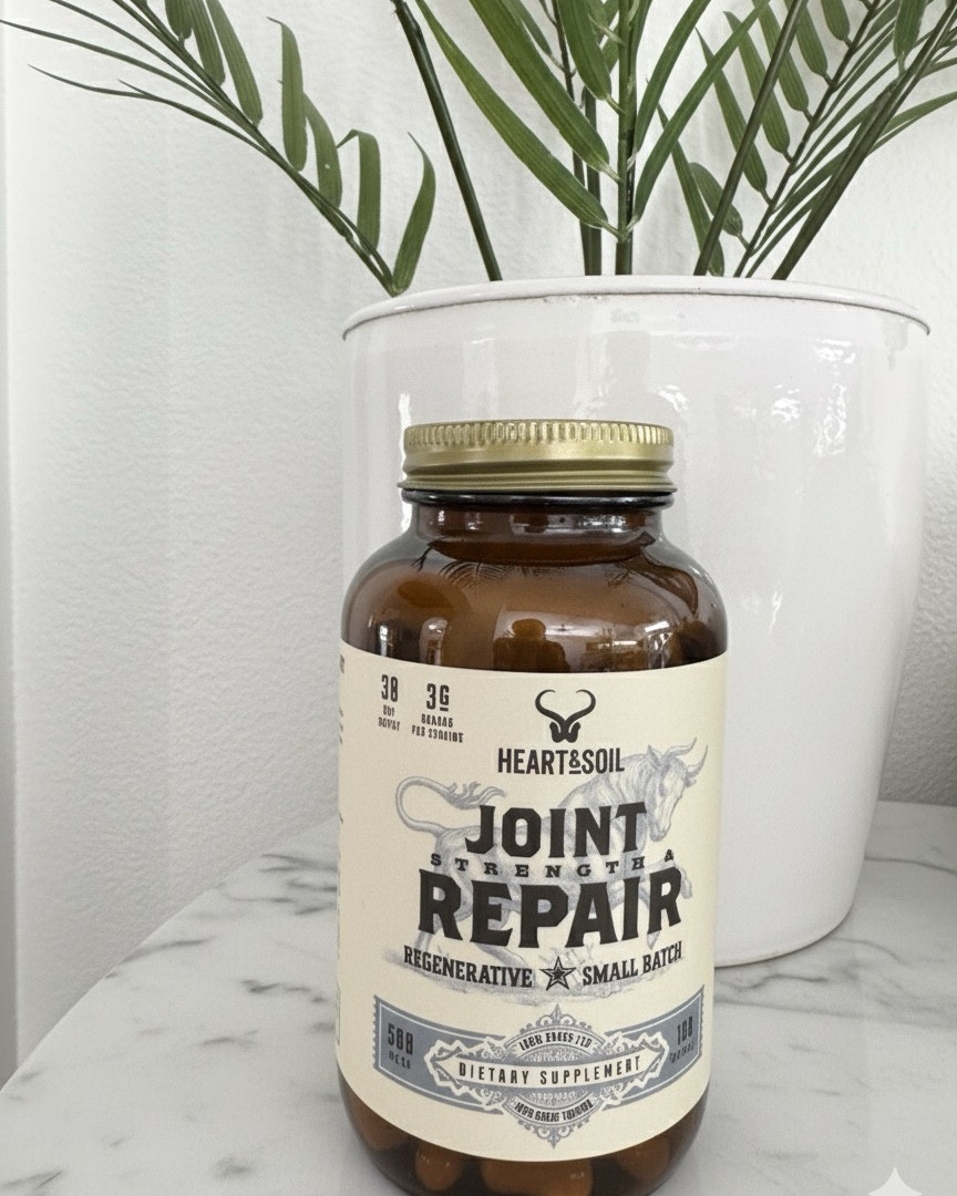 Joint support for active days and workout recovery 🤍
I’ve been using Heart & Soil Joint Strength & Repair to support joint health, mobility, and flexibility after workouts, long walks, and strength training.

This joint supplement is made with real food based ingredients including grass fed organs and connective tissue to help support cartilage, tendons, and overall joint comfort.

Why I like it
• Supports joint mobility and flexibility
• Helps with post workout recovery
• Real food based joint supplement
• Easy daily capsules

Shop it linked on my LTK 👇
#ad #ltkhealth #ltkwellness #jointhealthsupplement #jointsupport #mobilitysupport #workoutrecovery #holisticwellness #functionalnutrition #supplementfinds #activewellness

#LTKGiftGuide #LTKgrwm #LTKdayinmylife