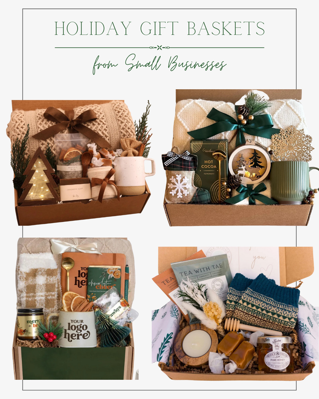 Beautiful Holiday Gift Baskets from Small Businesses 

 #LTKGiftGuide #LTKHoliday #LTKSeasonal