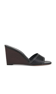 Veronica Beard Ellen Wedge Sandal in Black from Revolve.com | Revolve Clothing (Global)