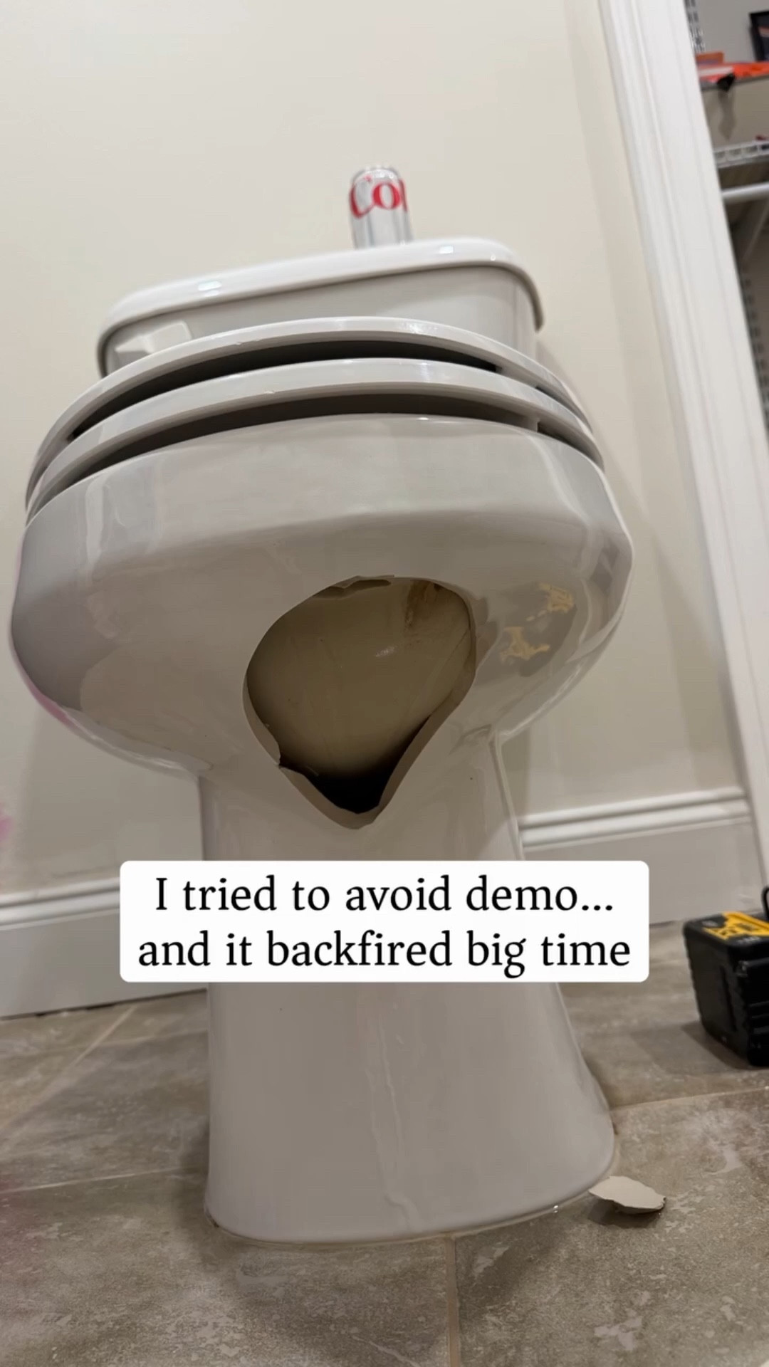 POV: you tried to “save money” by skipping demo…

and it turned into this 😅

I really thought I could just:
✔️ update a few things
✔️ keep the tile
✔️ avoid the mess

…yeah, no.

One dropped drill → cracked toilet
Pulled the floor → years of moisture damage
Next thing I know… we’re gutting the entire bathroom

Honestly though?
This is exactly how most “quick updates” go 🙃

#LTKHome