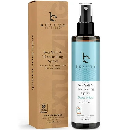 Beauty by Earth - Sea Salt Spray for Hair Men & Women - Dry Texture Spray for Hair Hair Texturizer W | Walmart (US)