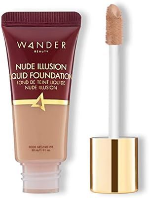 Wander Beauty Nude Illusion Liquid Foundation - Light Medium - Buildable Natural, Radiant Finish.... | Amazon (US)