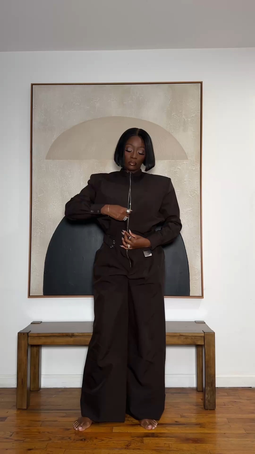 #NYFW look 2 with the most perfect chocolate jumpsuit 🤎

#LTKStyleTip #LTKSaleAlert #LTKNYFW