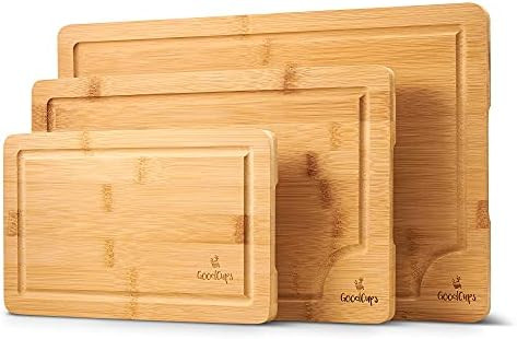 Bamboo Cutting Board Set of 3 – Natural Bamboo Wood Chopping Boards for Kitchen – Durable Woo... | Amazon (US)
