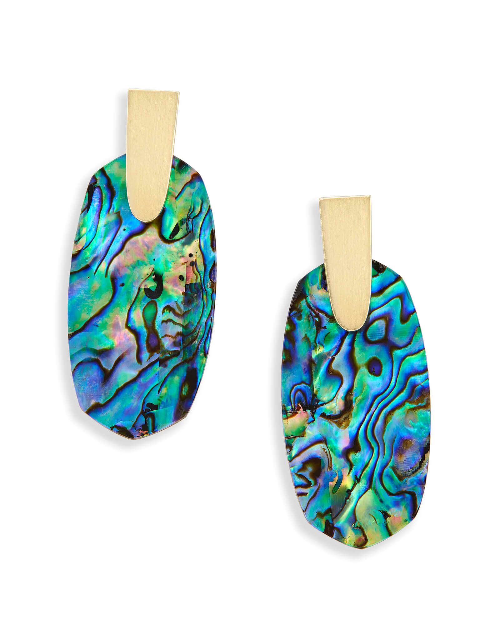 Aragon Statement Earrings in Abalone Shell | Kendra Scott