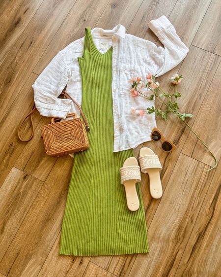 Amazon fashion green sweater dress. Ribbed tank dress. Summer outfit.

#LTKGiftGuide #LTKSeasonal #LTKSaleAlert
