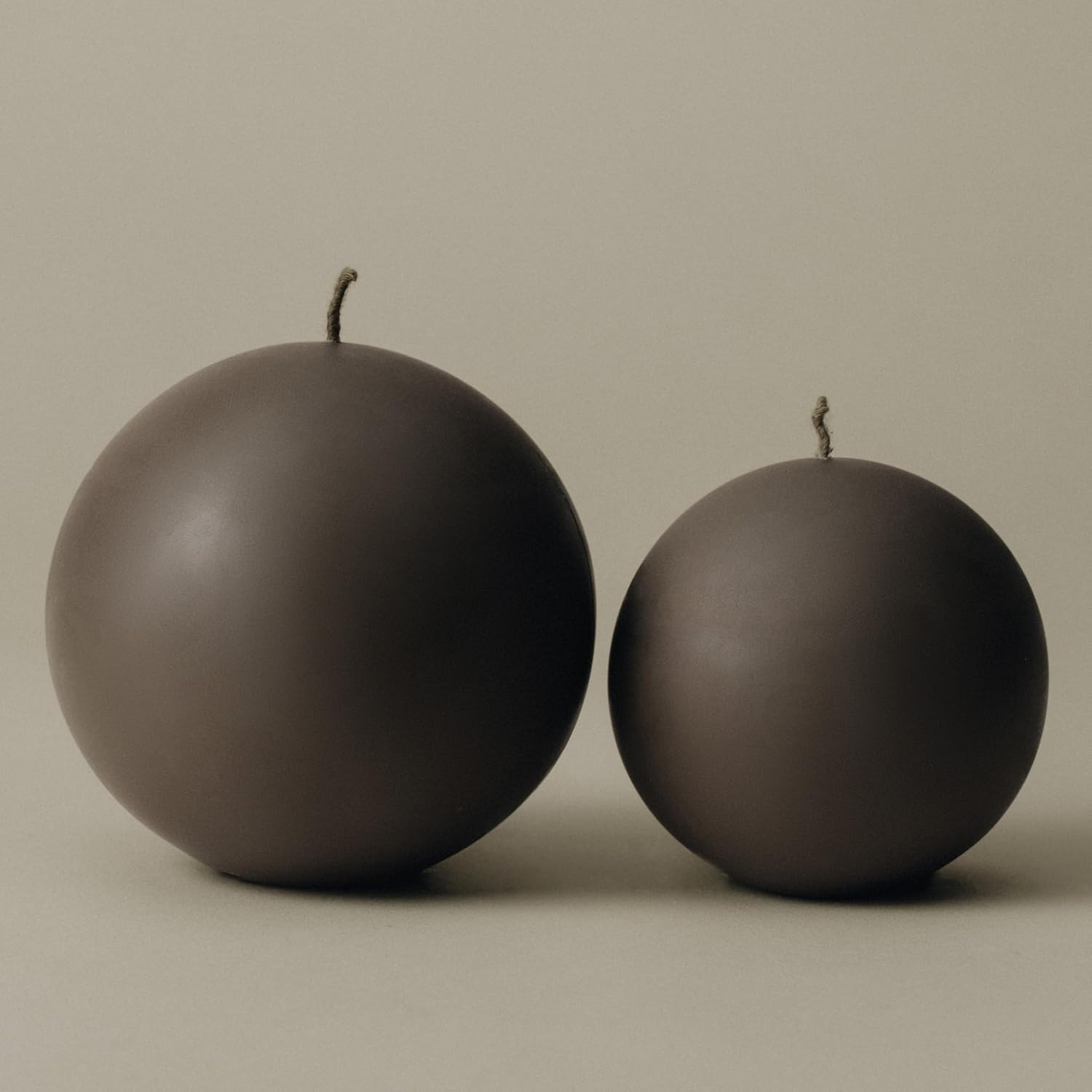 LAWA Sphere Candle - Beautiful Handmade Pillar Soy Wax Elegant Aesthetic Candle Housewarming Gift Home Room Shelf Decor Idea (Kobicha, Set of 2) | Amazon (US)