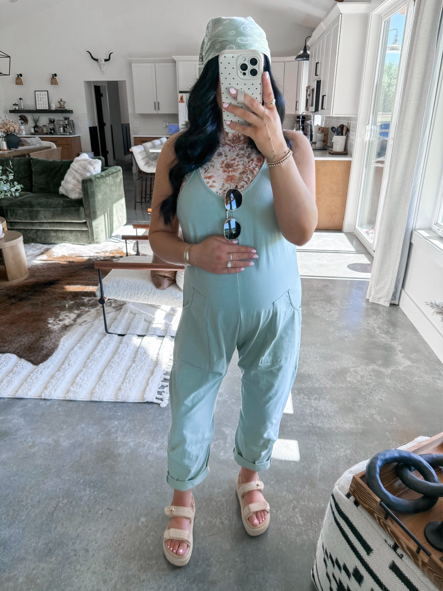 Comfy Bump Friendly Summer Outfit 🤍

Jumpsuit — small
Floral Top — small

#LTKootd