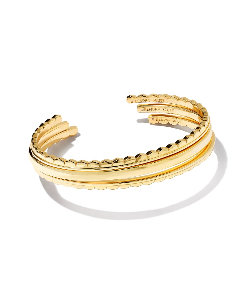 Quinn Cuff Bracelet Set of 3 in Gold | Kendra Scott | Kendra Scott