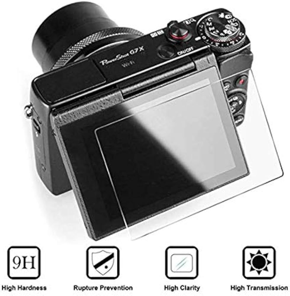 [2-Pack] Screen Protector Tempered Glass • for Canon G7X Mark III • Ultra Thin Screen Protective Film • For Camera Canon G7 X Mark iii G9X Mark II GX7 GX9 | Amazon (US)