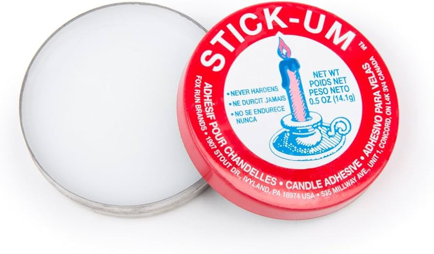 Fox Run Stick-Um Candle Adhesive, 0.5-Ounce | Amazon (US)