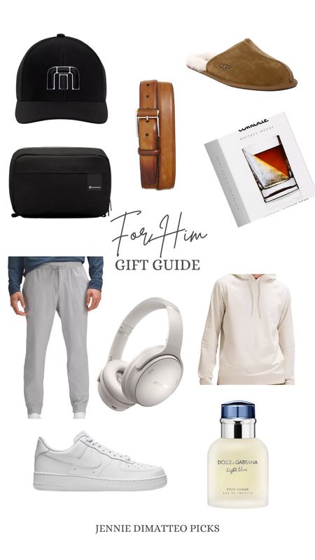 Gift guide for him, lululemon, baseball hat, headphones, hoodie, Bluetooth, corkcicle, joggers, belt gift ideas 

#LTKGiftGuide #LTKHoliday #LTKSeasonal