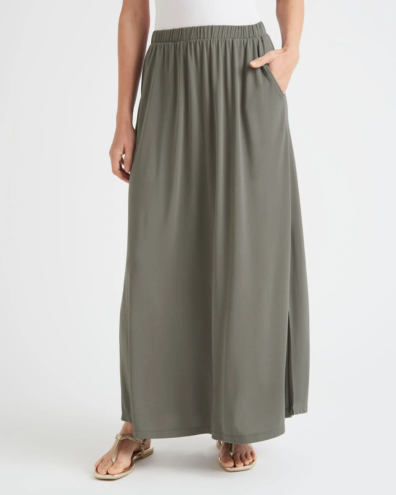 Arlo Sandwash Jersey Maxi Skirt | Splendid