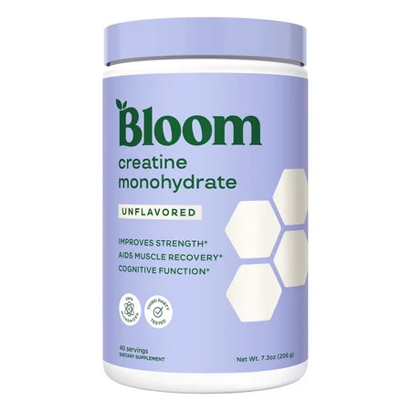 Bloom Nutrition Creatine Monohydrate Powder, Unflavored, 40 Servings | Walmart (US)