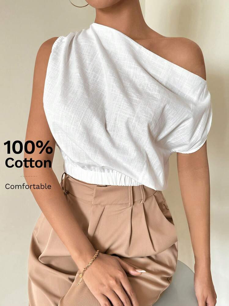Firerie Summer Women Satin White Blouses Back To School Commute Office Old Money Minimalist Work Women Blouses White Shirt,Sleeveless Tops | SHEIN USA | SHEIN