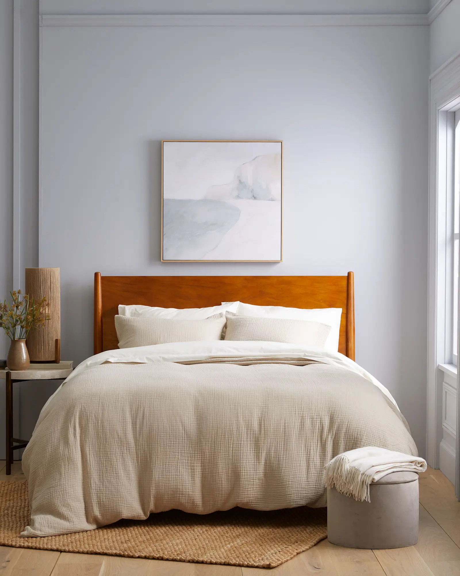Organic Airy Gauze Duvet Cover Set in Dune | Quince