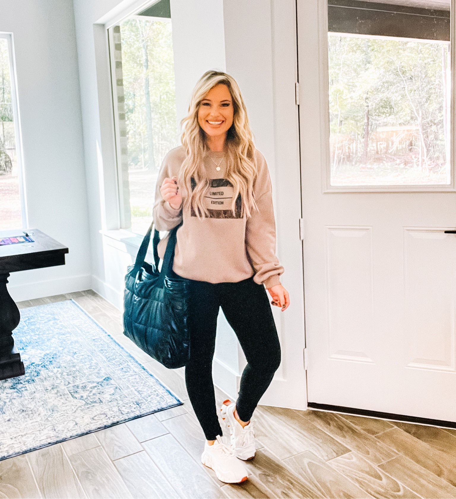 #ootd new #reeboks #casual #fall #leggings $10 bag 

#LTKitbag #LTKunder100 #LTKstyletip