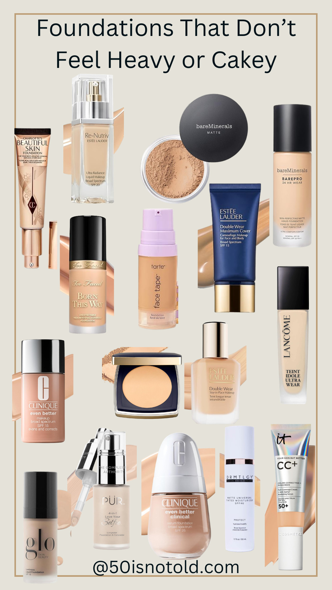 Foundations That Don’t Settle Into Fine Lines 

 #LTKgrwm #LTKOver40 #LTKBeauty
