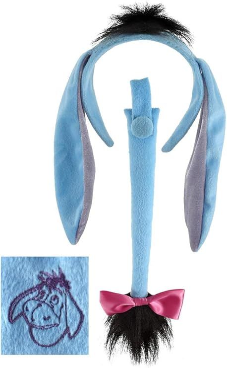 Disney Winnie the Pooh Eeyore Ears Headband and Tail Costume Kit for adults and kids | Amazon (US)