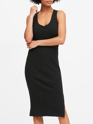 Petite Heritage Henley T-Shirt Dress | Banana Republic (US)