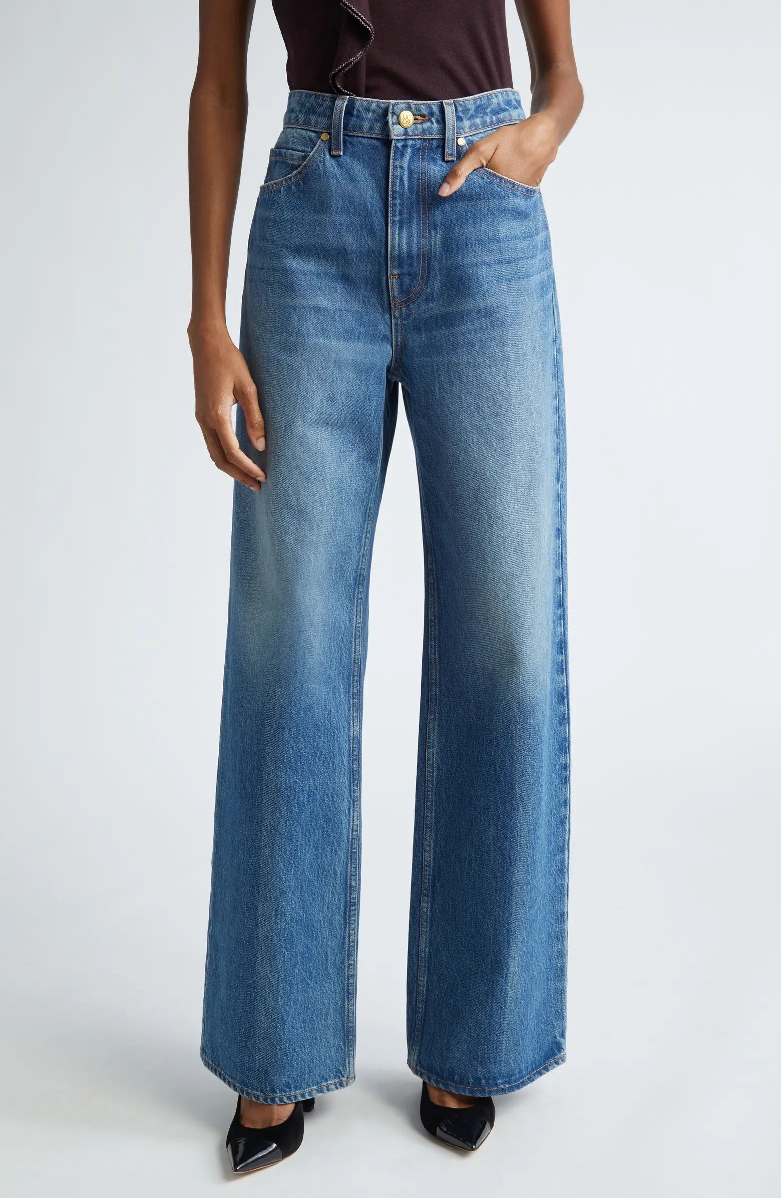 Ulla Johnson The Willow High Waist Wide Leg Jeans | Nordstrom | Nordstrom