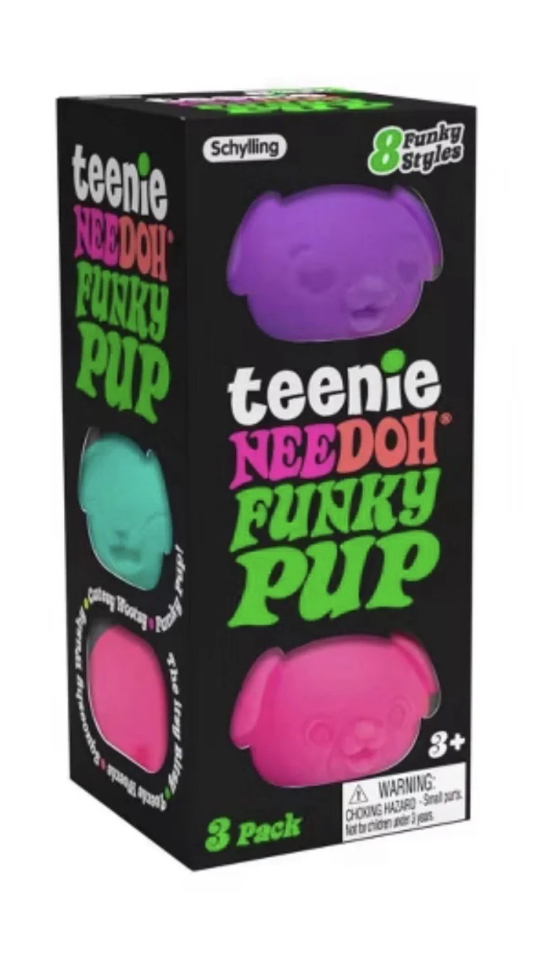 NEEDOH Teenie Funky PUP DOG SQUSHI , STRESS RELIEVER, FIDGET , SENSORY BALL , COLORS MAY VARY, 3 ... | Walmart (US)