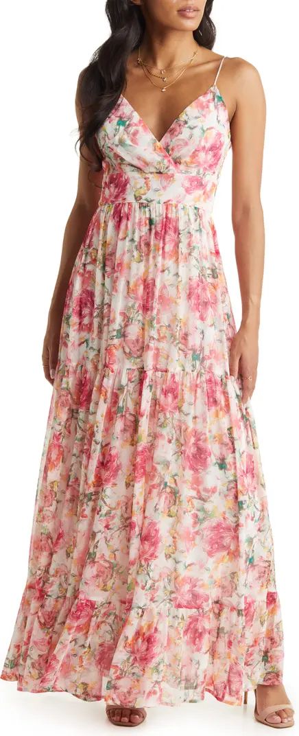 VICI Collection Floral Print Chiffon Maxi Dress | Nordstrom | Nordstrom