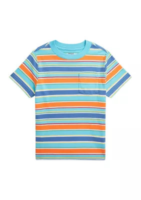 Boys 2-7 Striped Cotton Jersey Pocket T-Shirt | Belk