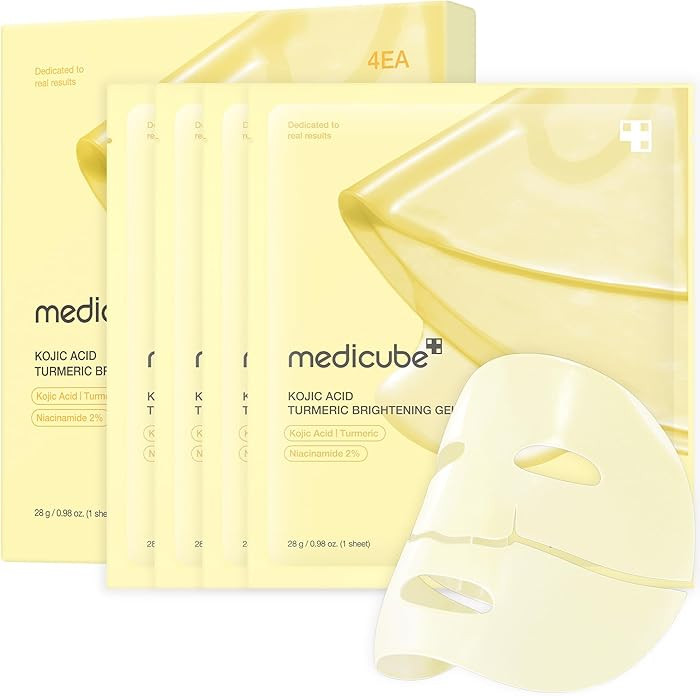 medicube Kojic Acid Turmeric Brightening Gold Jelly Gel Mask | Overnight Face Mask for Glass Glow... | Amazon (US)