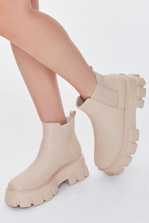 Faux Leather Platform Chelsea Boots | Forever 21 (US)