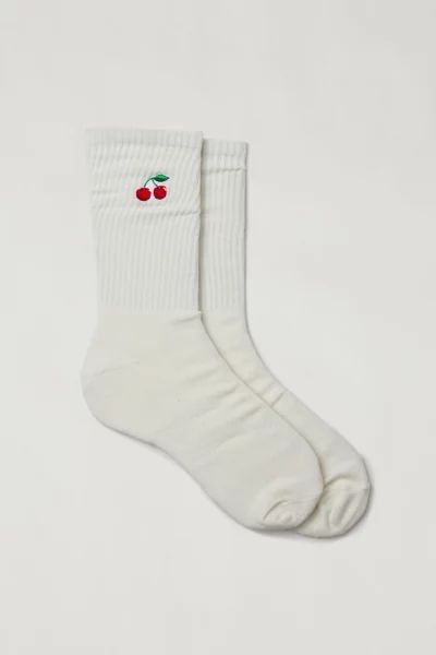 Cherry Icon Crew Sock | Urban Outfitters (US and RoW)
