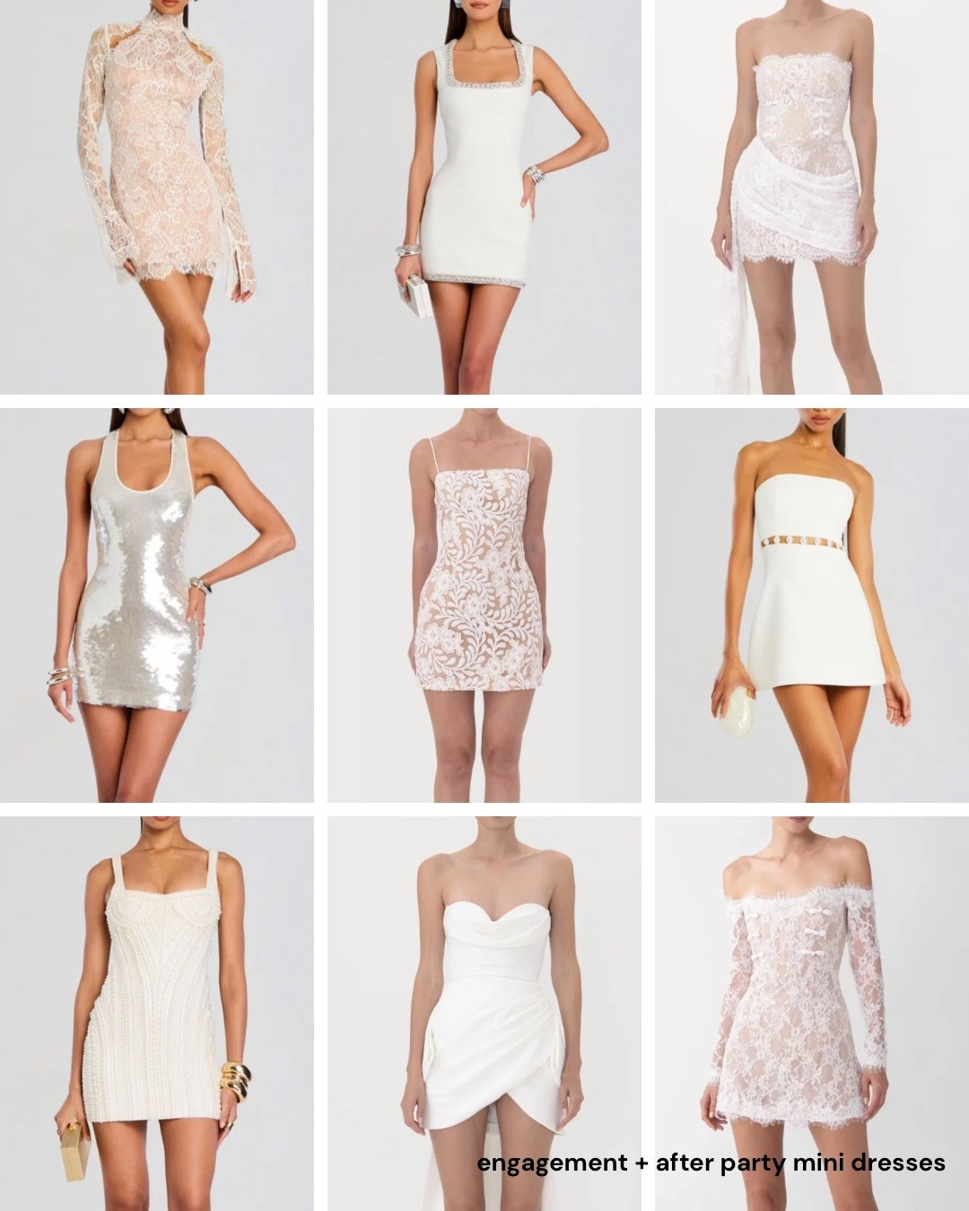 Mini length engagement party, rehearsal dinner + after party white dresses for the bride 💍🤍

#LTKootd #LTKWedding #LTKSeasonal