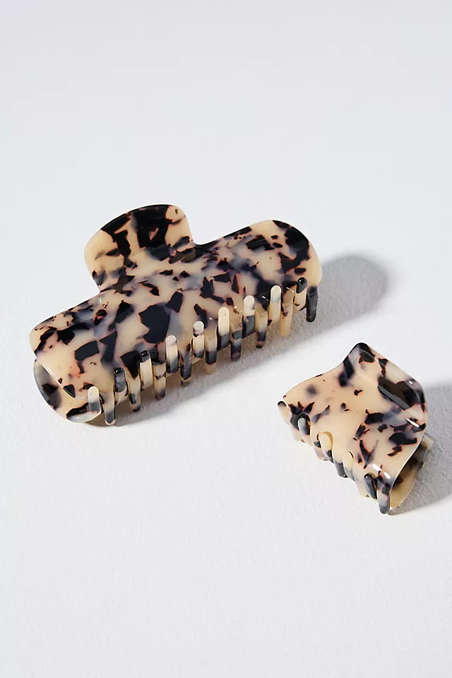 Minimal Claw Clips, Set of 2 | Anthropologie (US)