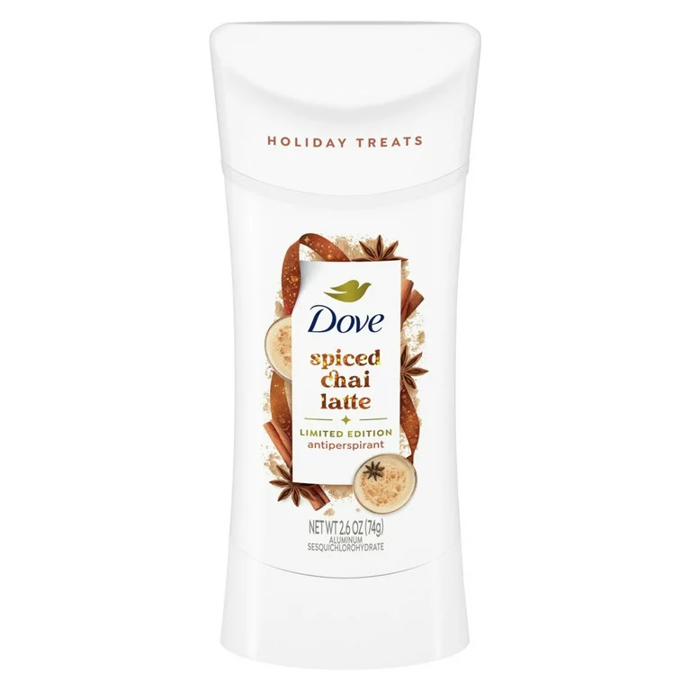 Dove Limited Edition Holiday Treats Antiperspirant Deodorant Stick Spiced Chai Latte, 2.6 oz | Walmart (US)