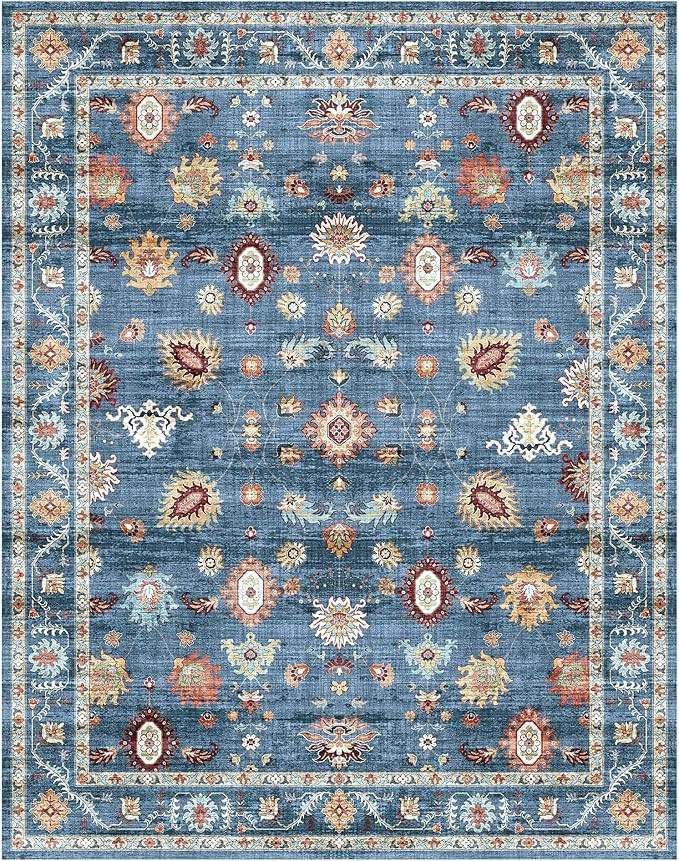 Gertmenian Indoor Easy-Care & Washable Area Rug – 8x10 Large, Ideal for High Traffic Areas in L... | Amazon (US)