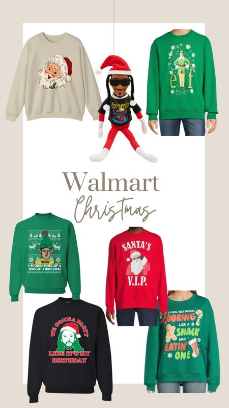 Christmas graphic sweatshirts Walmart Christmas under $30 #WalmartPartner @shop.ltk  #liketkit liketk.it/xx 

#LTKGiftGuide