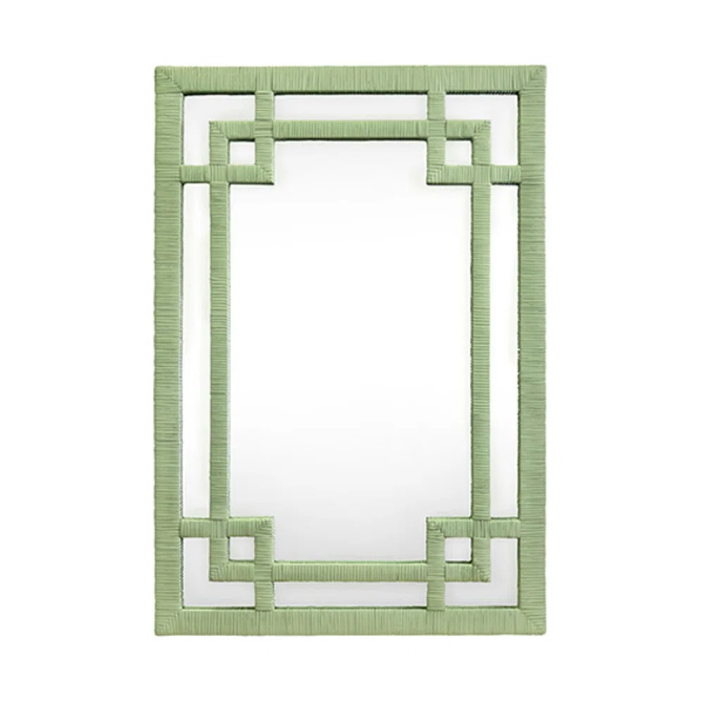 Geneva Rectangle Rattan Mirror | Perigold