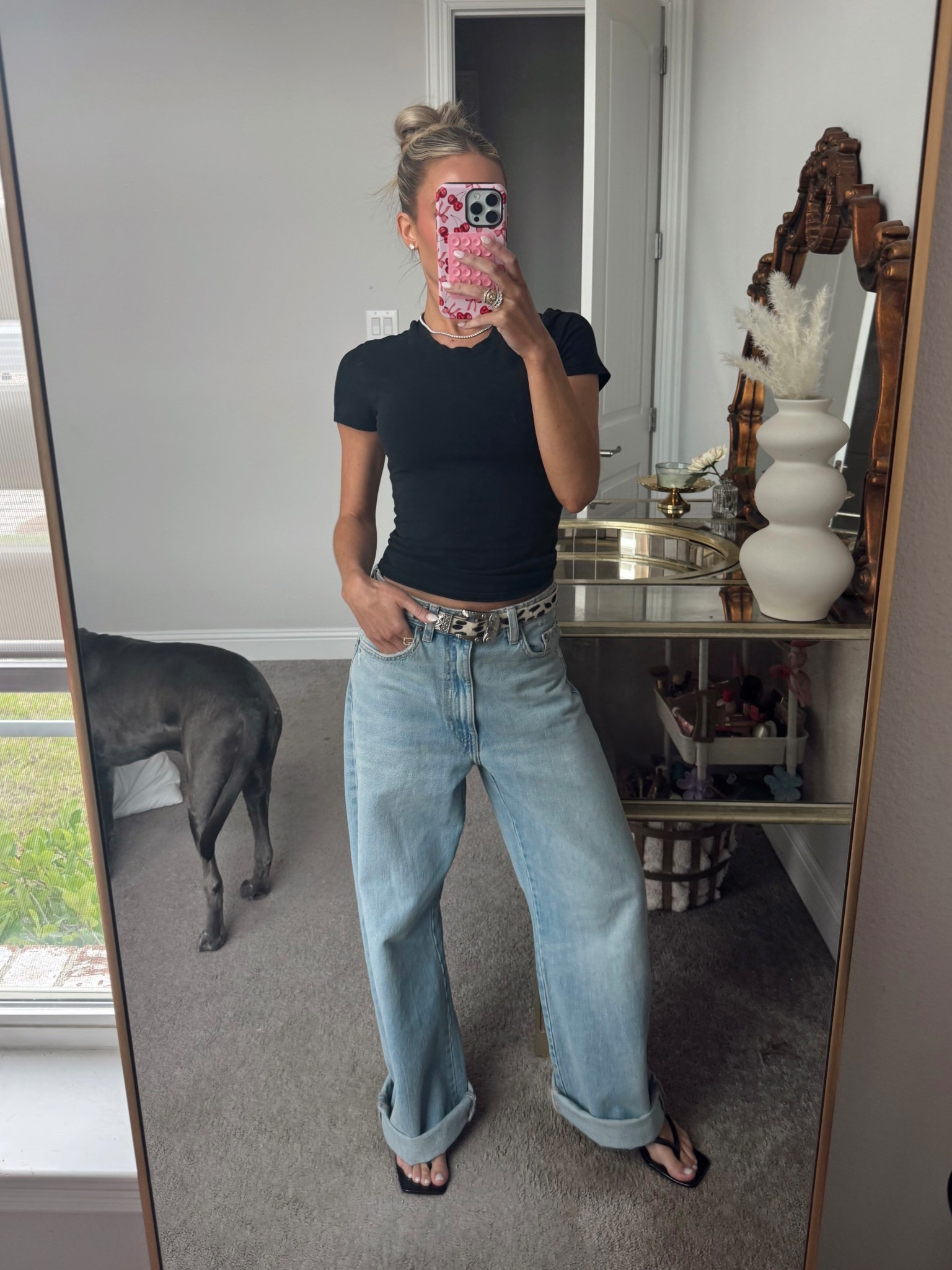 Easy casual outfit 👌🏼 I have this tshirt in 3 colors bc it’s THAT good & finally found a pair of baggy jeans I love!
Wearing XS in tee
Wearing 25 (0) in jeans - baggy fit

Casual outfit. Outfit idea. Summer uniform. Baggy jeans. Ootd. Outfit inspo. Zara jeans. Abercrombie. Weekend style

#LTKFindsUnder100 #LTKFindsUnder50