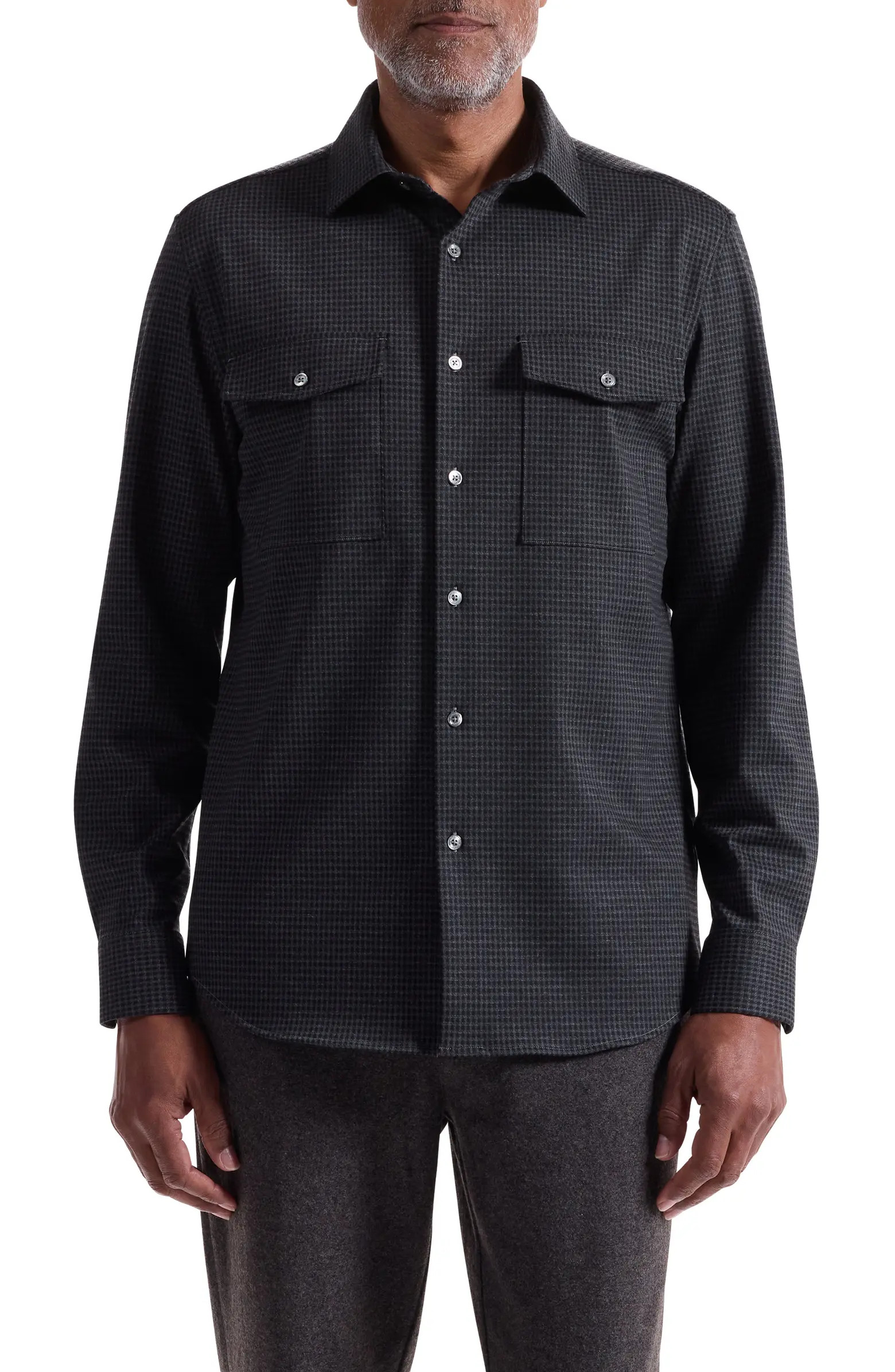 Bugatchi Knit Button-Up Shirt | Nordstrom | Nordstrom
