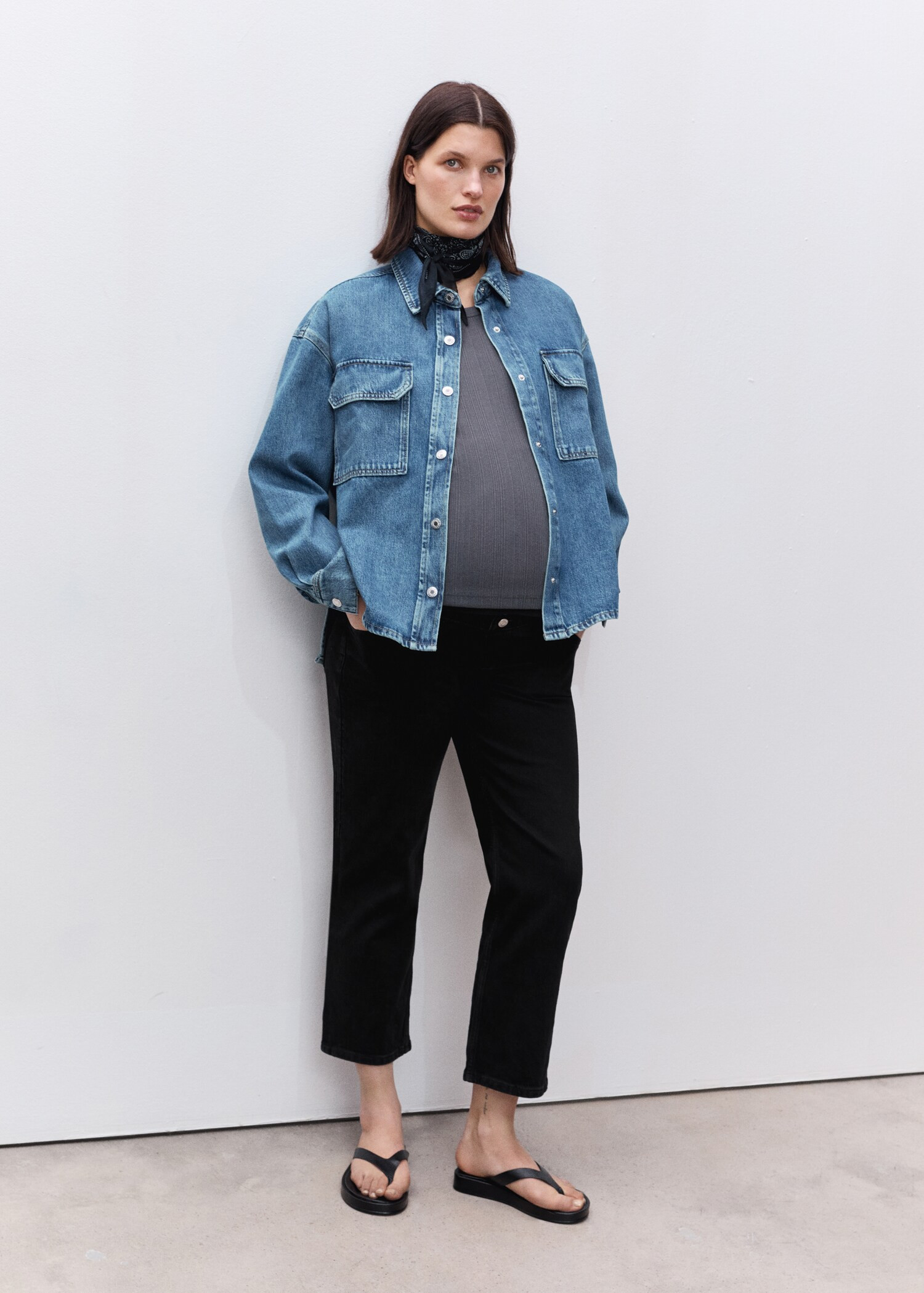 Maternity Straight Jeans - Women | MANGO United Kingdom | MANGO (UK)