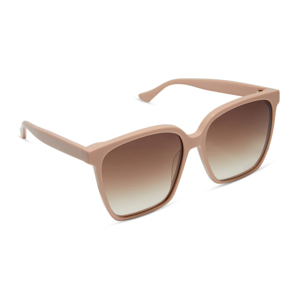 NAOMI - NUDE + BROWN GRADIENT + POLARIZED SUNGLASSES | DIFF Eyewear