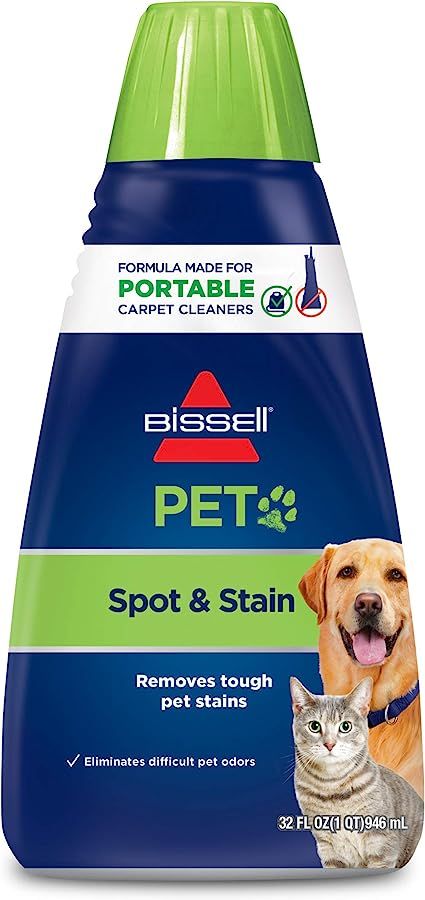 Bissell 74R7 Pet Stain & Odor Portable Machine Formula, 32-Ounce, Fl Oz | Amazon (US)