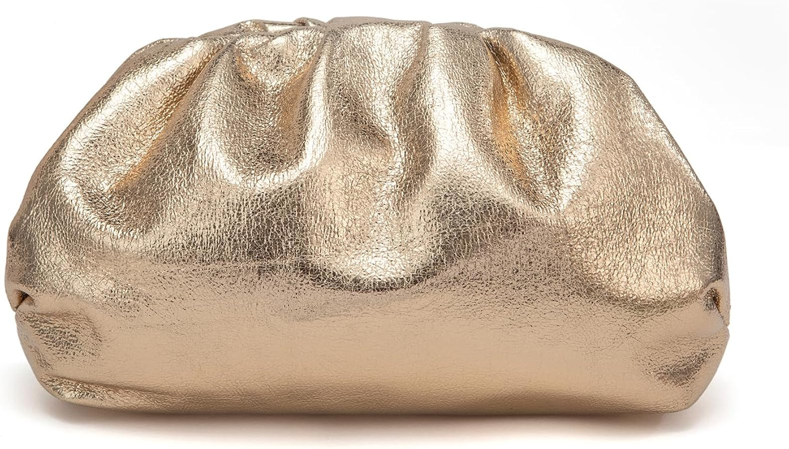 PHILOMENA Dressy Vegan Leather Clutch Purse for Women, Soft Pleated PU Evening Bag Dumpling Pouch... | Amazon (US)