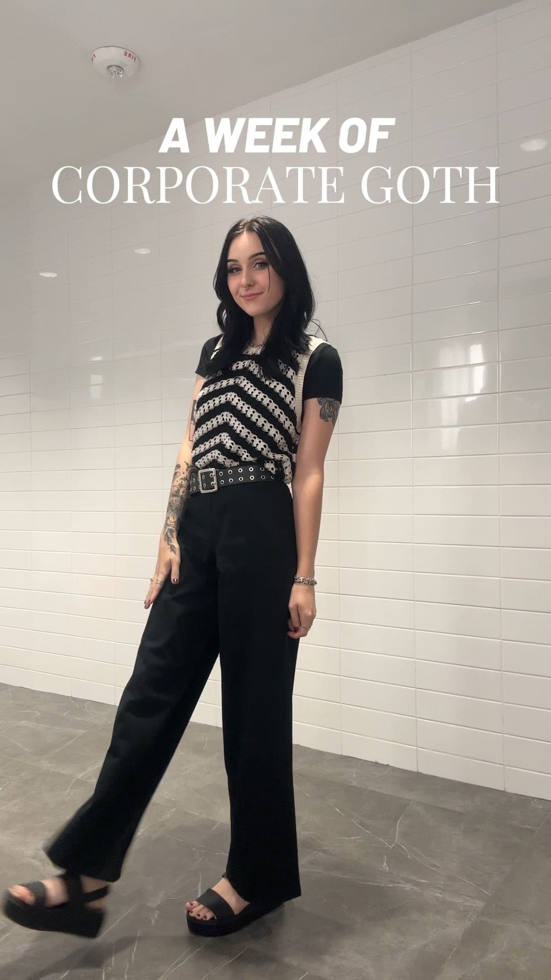 a week of #corporategoth outfit inspo #alt #alternative #ootd 

#LTKPetite